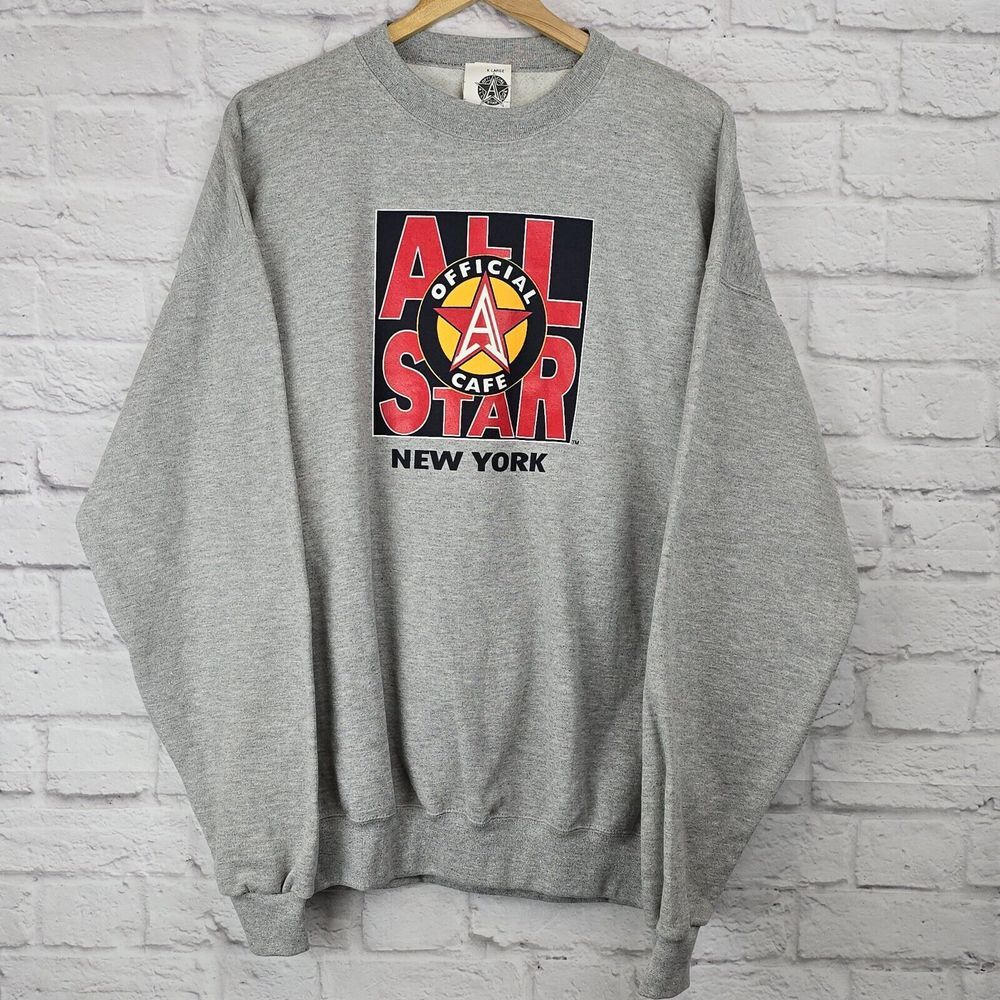 Vintage‎ Official All Star Cafe New York Sweatshirt XL 1995 Made in USA